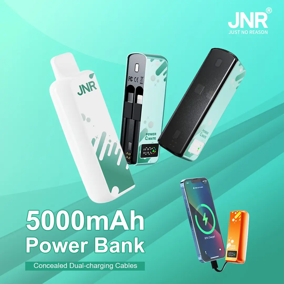 JNR Power Mate 30000 Puffs Smart Screen 5000mAh Power Bank Disposable Vape product image