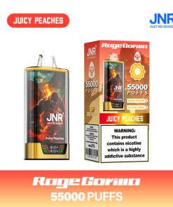 JNR Rage Gorilla 55K 55000 Puffs Smart Display Disposable Vape in Juicy Peaches flavor