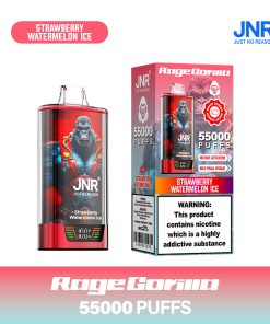 JNR Rage Gorilla 55K 55000 Puffs Smart Display Disposable Vape in Strawberry Watermelon flavor