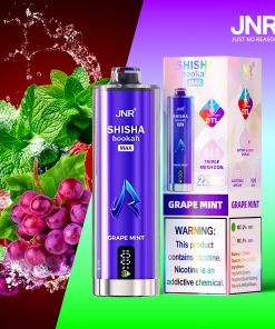 JNR Shisha Max 22000 22K Puffs Hookah Edition Disposable in jnr shisha max 22000 grape mint flavor