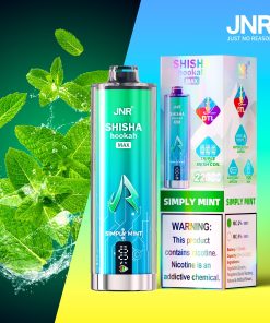 JNR Shisha Max 22000 22K Puffs Hookah Edition Disposable in jnr shisha max 22000 simply mint flavor