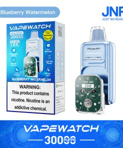 JNR Vape Watch 30000 30K Puffs Smart Disposable Vape in jnr watch 30000 blueberry watermelon flavor