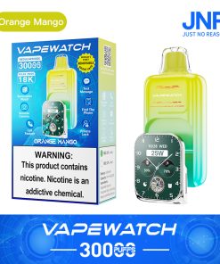 JNR Vape Watch 30000 30K Puffs Smart Disposable Vape in jnr watch 30000 orange mango flavor