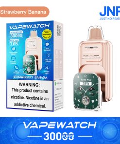 JNR Vape Watch 30000 30K Puffs Smart Disposable Vape in jnr watch 30000 strawberry banana flavor