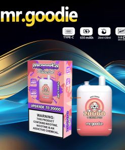 Mr.Goodie 20000 20K Puffs 2% 5% Nicotine Double Warehouser Disposable in Juicy Peach flavor