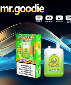 Mr.Goodie 20000 20K Puffs 2% 5% Nicotine Double Warehouser Disposable in Lemon Rainbow flavor