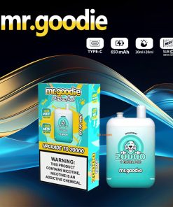 Mr.Goodie 20000 20K Puffs 2% 5% Nicotine Double Warehouser Disposable in Spear Mint flavor