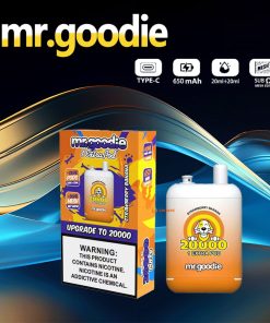 Mr.Goodie 20000 20K Puffs 2% 5% Nicotine Double Warehouser Disposable in Strawberry Banana flavor
