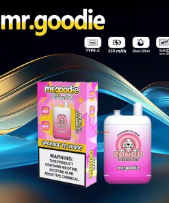 Mr.Goodie 20000 20K Puffs 2% 5% Nicotine Double Warehouser Disposable in Strawberry Ice Cream flavor