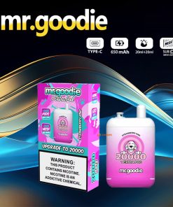 Mr.Goodie 20000 20K Puffs 2% 5% Nicotine Double Warehouser Disposable in Strawberry Kiwi flavor