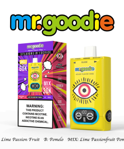Mr.Goodie Adjust Flavor King 60000 60K Puffs 3 in 1 Flavors Rechargeable LCD Display Disposable Vape in mr. goodie adjust flavor king 60000 lime