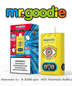 Mr.Goodie Adjust Flavor King 60000 60K Puffs 3 in 1 Flavors Rechargeable LCD Display Disposable Vape in mr. goodie adjust flavor king 60000 watermelon