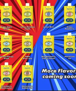 Mr.Goodie Adjust Flavor King 60000 60K Puffs 3 in 1 Flavors Rechargeable LCD Display Disposable Vape in Watermelon Ice & Bubble Gum & Watermelon Bubble