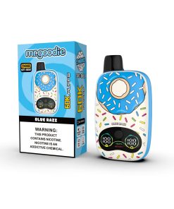 Mr.Goodie Donut 60000 60K Puffs Adjustable Airflow Dual Mesh Disposable Vape in Blue Razz flavor