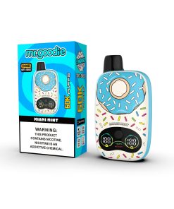 Mr.Goodie Donut 60000 60K Puffs Adjustable Airflow Dual Mesh Disposable Vape in Miami Mint flavor