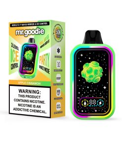 Mr.Goodie 50000 50K Puffs Adjustable Ice level LCD Display Disposable Vape in mr.goodie 50000 50k apple cinnamon flavor