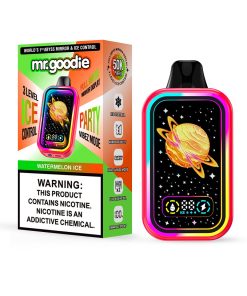 Mr.Goodie 50000 50K Puffs Adjustable Ice level LCD Display Disposable Vape in mr.goodie 50000 50k watermelon ice flavor