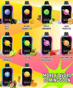 Mr.Goodie 50000 50K Puffs Adjustable Ice level LCD Display Disposable Vape in Strawberry Milkshake flavor