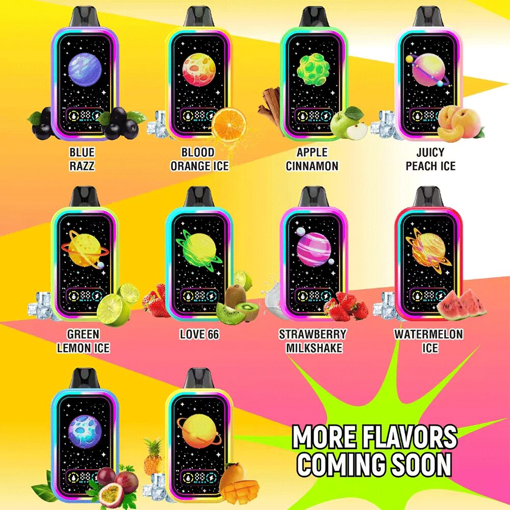 Mr.Goodie 50000 50K Puffs Adjustable Ice level LCD Display Disposable Vape in Strawberry Milkshake flavor