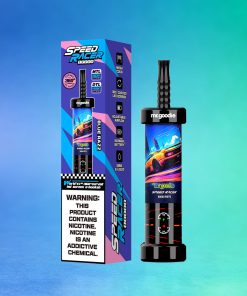Mr. Goodie Speed Racer 80K 80000 Puffs Disposable Vape Dual Mode Rechargeable LED Display in Blue Razz flavor