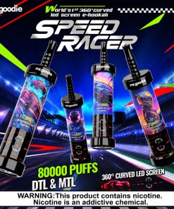 Mr. Goodie Speed Racer 80K 80000 Puffs Disposable Vape Dual Mode Rechargeable LED Display product image