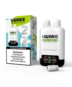Mr.Goodie Uwake 30000 30K Puffs Nasal & Mouth Inhalation LED Display Disposable Vape in Avocado Osmanthus flavor
