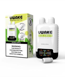 Mr.Goodie Uwake 30000 30K Puffs Nasal & Mouth Inhalation LED Display Disposable Vape in Double Apple flavor