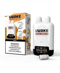 Mr.Goodie Uwake 30000 30K Puffs Nasal & Mouth Inhalation LED Display Disposable Vape in Latte flavor