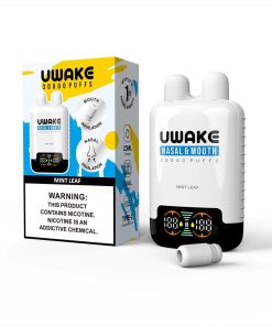 Mr.Goodie Uwake 30000 30K Puffs Nasal & Mouth Inhalation LED Display Disposable Vape in Mint Leaf flavor
