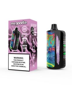 Mr.Goodie Shisha 50000 50K Puffs DTL & MTL LCD Display Disposable Vape in Cranberry P. Lemon flavor