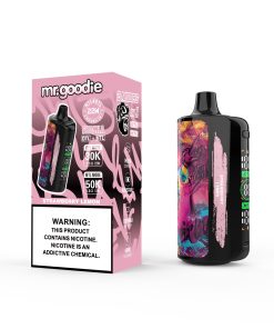 Mr.Goodie Shisha 50000 50K Puffs DTL & MTL LCD Display Disposable Vape in Strawberry Lemon flavor