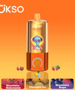 OKSO 3-IN-1 70000 70K Puffs 3 Flavors Adjustable LED Display Disposable Vape in Grape Ice/Black Currant Ice/Berry Jam flavor