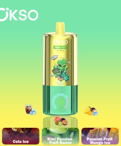 OKSO 3-IN-1 70000 70K Puffs 3 Flavors Adjustable LED Display Disposable Vape in Kiwi Passion Fruit Guava/ Cola Ice/Passion Fruit Mango Ice flavor