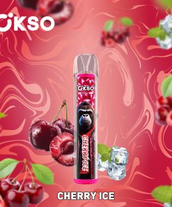 OKSO Crystal Bar 800 Puffs 0% 2% 3% 5% Nicotine Disposable in okso crystal bar 800 cherry ice flavor