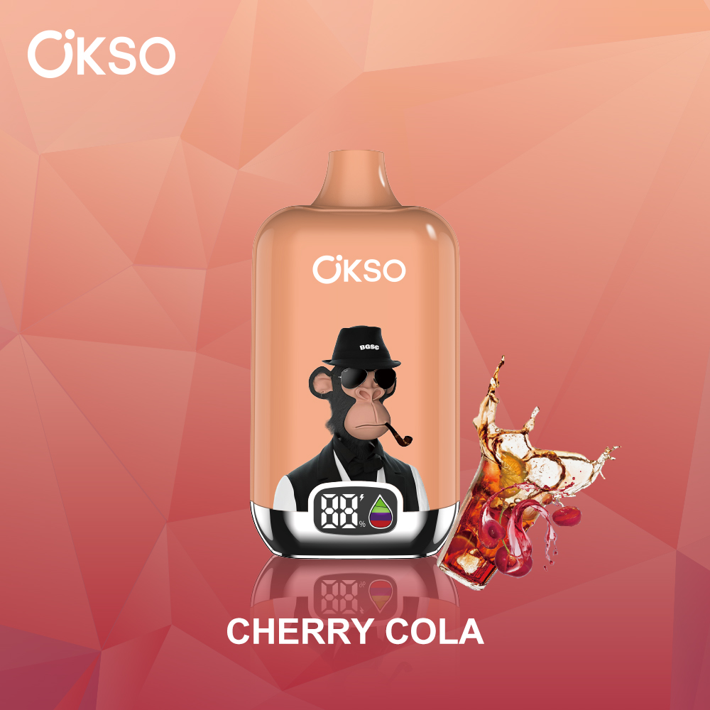 OKSO Digital box 12000 12K Puffs Rechargeable LED Display Disposable Vape in Cherry Cola flavor