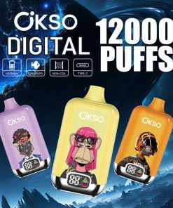 OKSO Digital box 12000 12K Puffs Rechargeable LED Display Disposable Vape product image