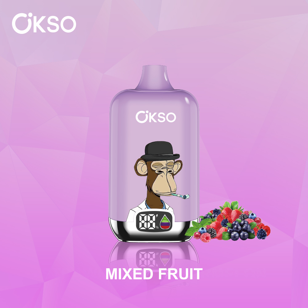 OKSO Digital box 12000 12K Puffs Rechargeable LED Display Disposable Vape in Mixed Fruit flavor