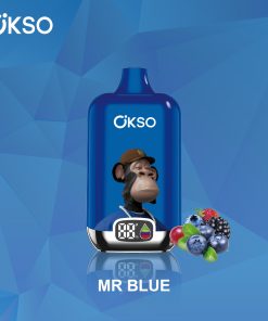 OKSO Digital box 12000 12K Puffs Rechargeable LED Display Disposable Vape in Mr Blue flavor