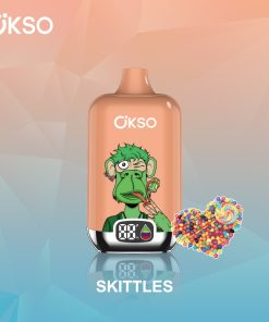 OKSO Digital box 12000 12K Puffs Rechargeable LED Display Disposable Vape in Skittles flavor