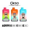 Image du produit : OKSO Double Flavor 60000 (60 000 bouffées) – Vape jetable à double saveur avec écran LED
