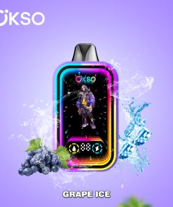 OKSO Magic Mirror 50000 50K Puffs Edition Dual Mesh LCD Display Disposable Vape in Grape Ice flavor
