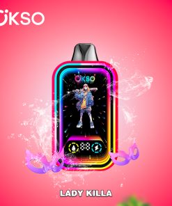 OKSO Magic Mirror 50000 50K Puffs Edition Dual Mesh LCD Display Disposable Vape in Lady Killa flavor
