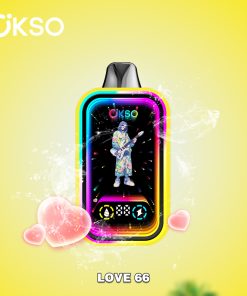 OKSO Magic Mirror 50000 50K Puffs Edition Dual Mesh LCD Display Disposable Vape in Love 66 flavor