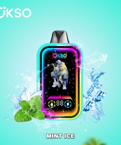 OKSO Magic Mirror 50000 50K Puffs Edition Dual Mesh LCD Display Disposable Vape in Mint Ice flavor