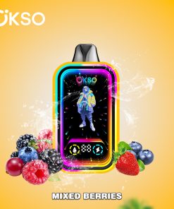 OKSO Magic Mirror 50000 50K Puffs Edition Dual Mesh LCD Display Disposable Vape in Mixed Berries flavor