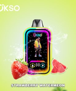 OKSO Magic Mirror 50000 50K Puffs Edition Dual Mesh LCD Display Disposable Vape in Strawberry Watermelon flavor