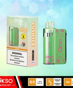 OKSO Switch Kit 50000 – 50K Puffs Dual Mode Replaceable Pod Disposable Vape in Lush Ice flavor