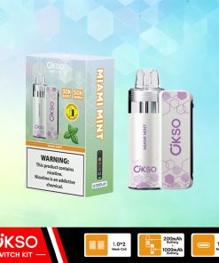OKSO Switch Kit 50000 – 50K Puffs Dual Mode Replaceable Pod Disposable Vape in Miami Mint flavor