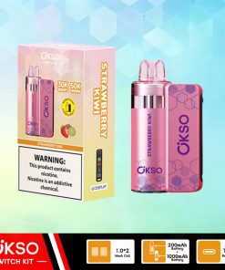 OKSO Switch Kit 50000 – 50K Puffs Dual Mode Replaceable Pod Disposable Vape in Strawberry Kiwi flavor