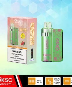 OKSO Switch Kit 50000 – 50K Puffs Dual Mode Replaceable Pod Disposable Vape in Strawberry Watermelon flavor